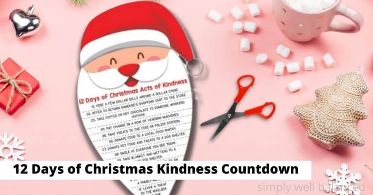 12 Days of Christmas Kindness Countdown (Free Printable)
