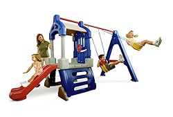 The Little Tikes Clubhouse Swing Set is a perfect energy burner for kids!