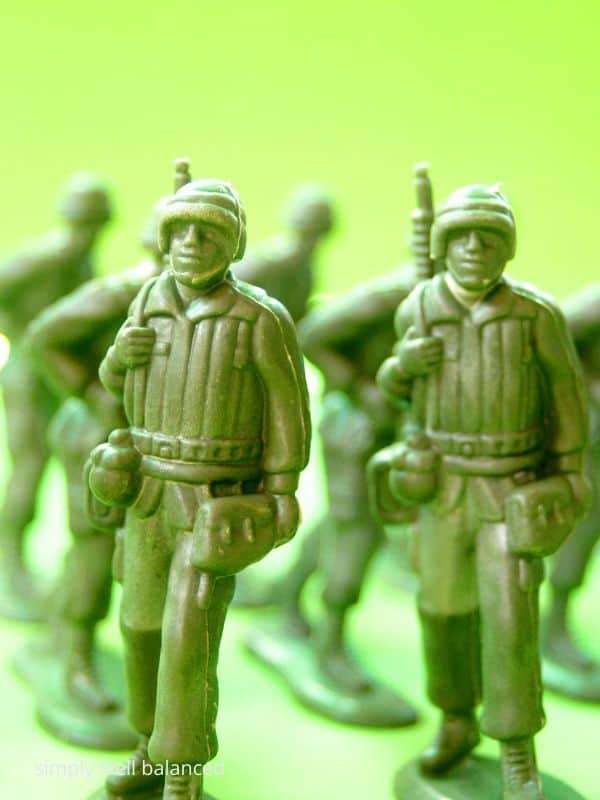 Army guys from Toy Story. 