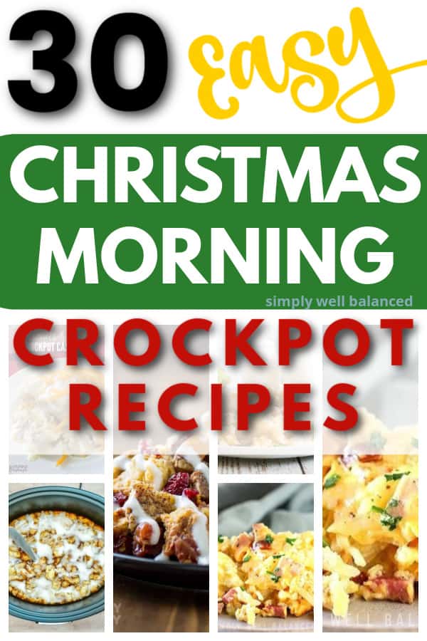 30 Easy Christmas morning crockpot recipe ideas.