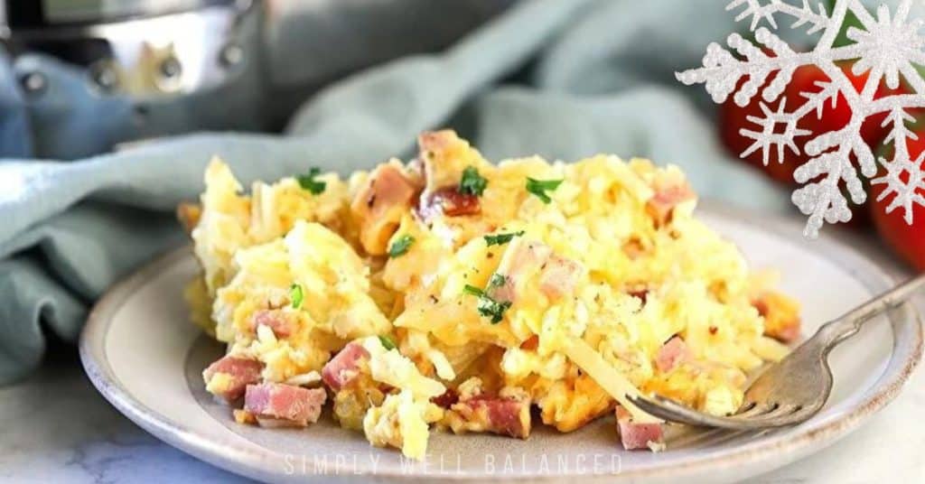 Christmas crockpot casserole breakfast.