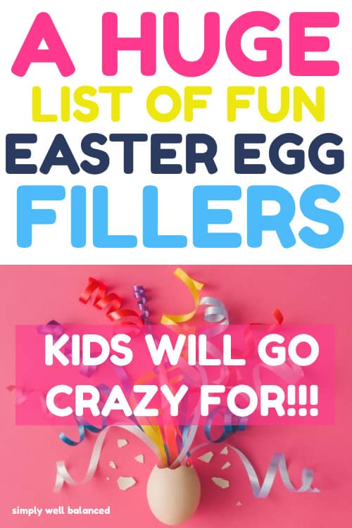 Ideas for Easter Egg Fillers