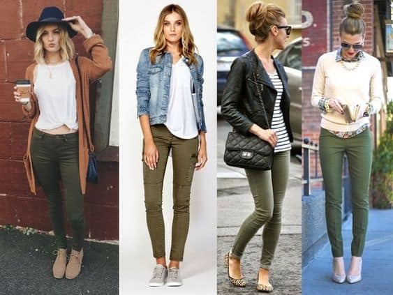 A collection of four stylish Fall outfits, all made with pieces from a simple Fall capsule wardrobe.