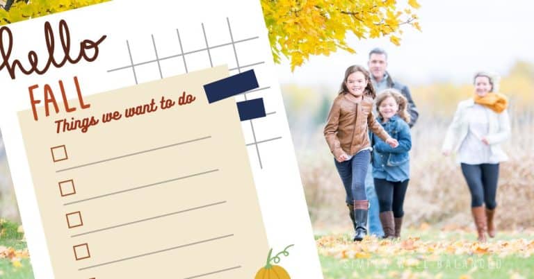 20 (Realistic) Fall Bucket List Ideas for Families