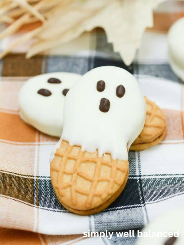 Ghost face nutter butter cookies.