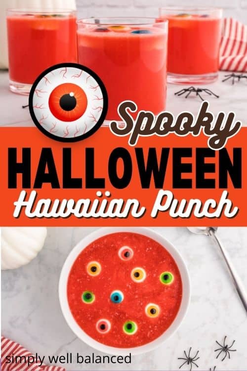 Spooky Halloween Hawaiian punch recipe. 
