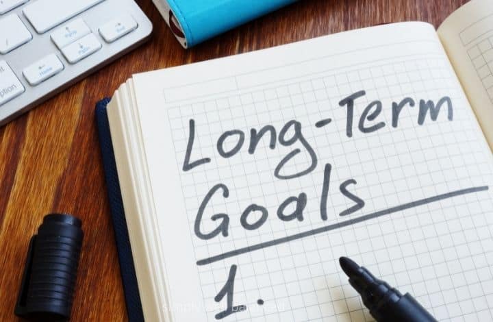 Long term goals journal.