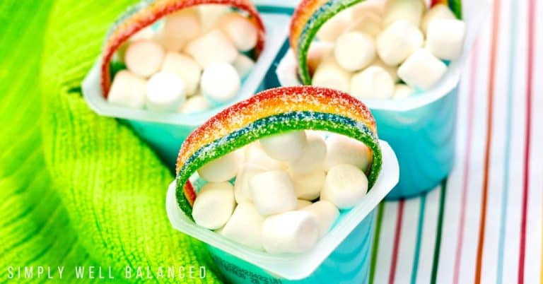 Quick and Easy Rainbow Pudding Cups