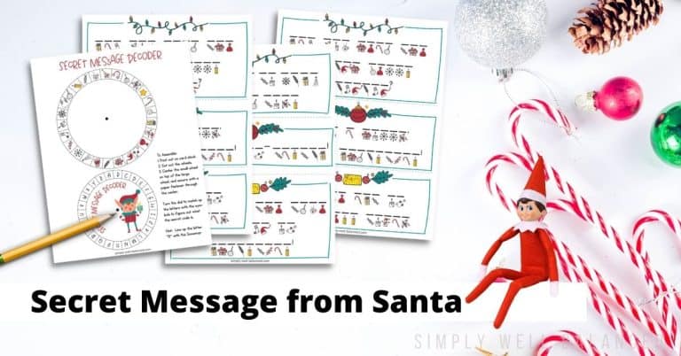 Secret Message from Santa – Elf on the Shelf Activity