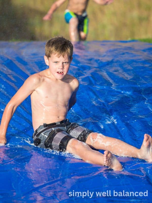 Make a slip n slide.