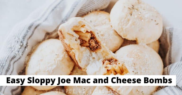 Stuffed Sloppy Joe Mac and Cheese Biscuit Bombs