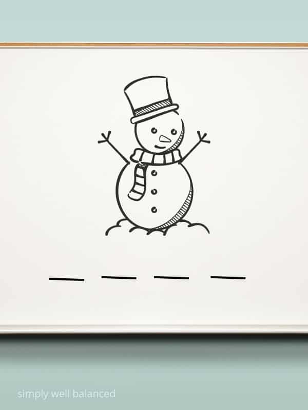 Snowman, an alternative to hangman.