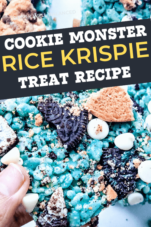 COOKIE MONSTER RICE KRISPIE TREAT RECIPE