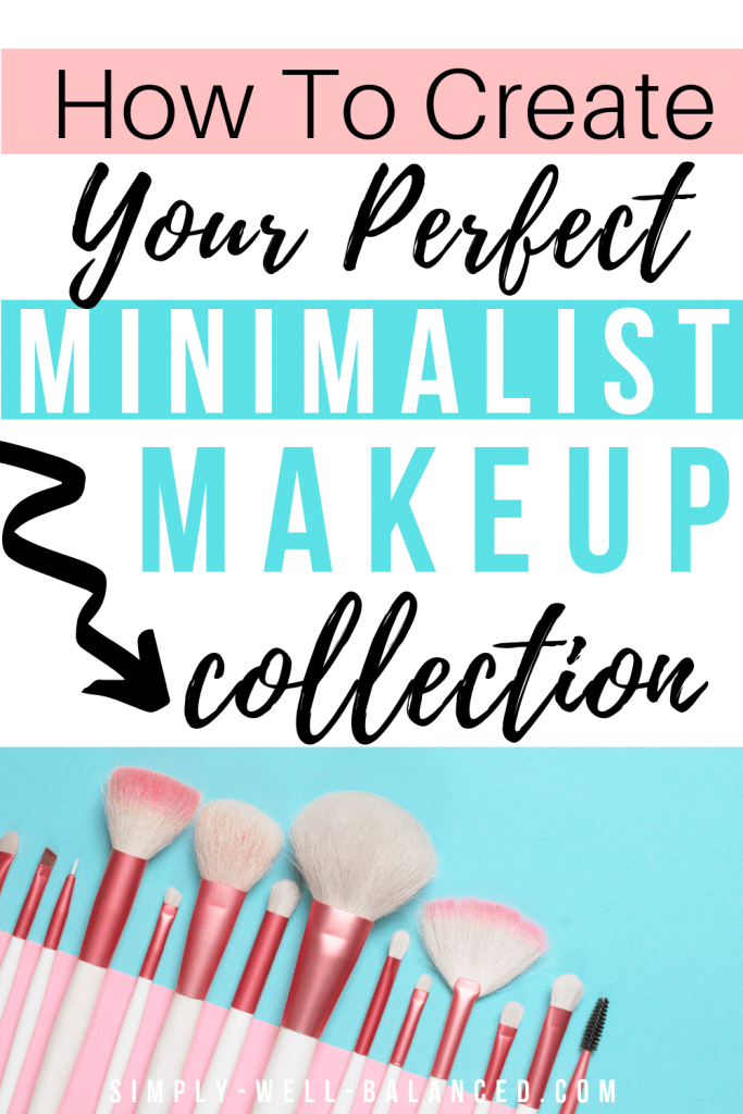 How to Create a Minimalist Makeup Collection with image of makeup brushes.